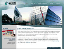 Tablet Screenshot of altechcustomcoaters.com